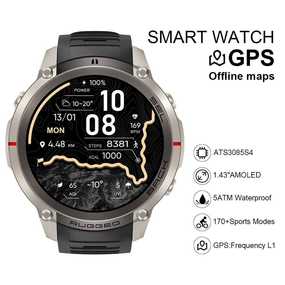 Watch Smart Smartwatch - Reloj Inteligente DM59 2026 con Mapa