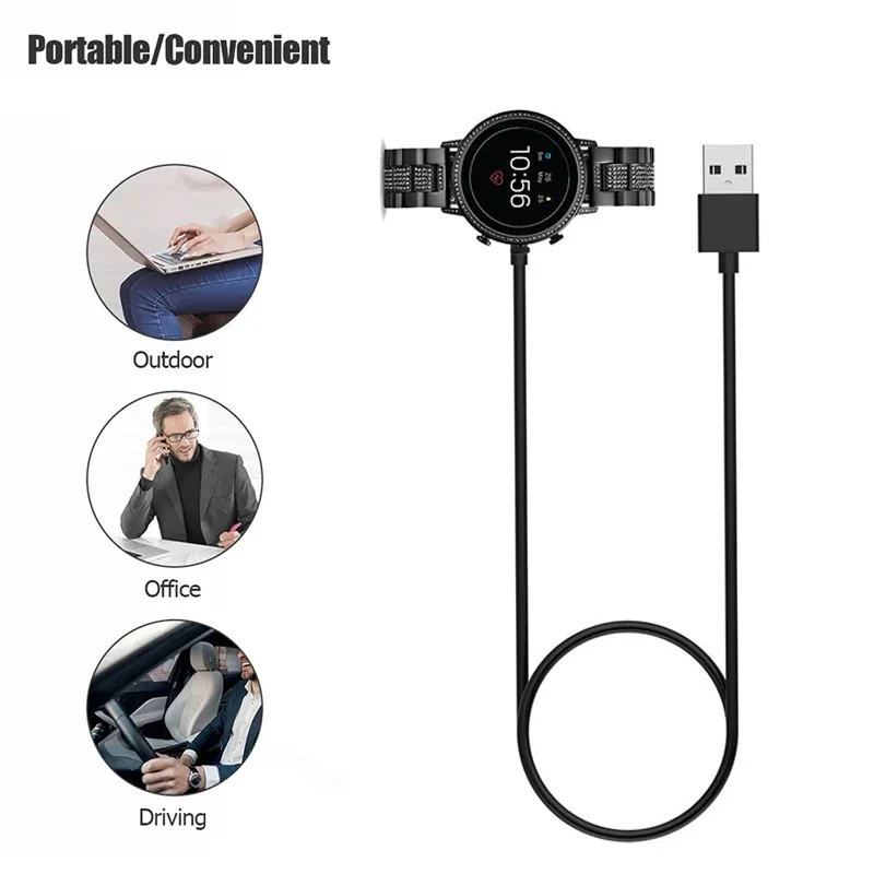 Fossil Watches Smartwatch Gen 6 - Base de carga rápida magnética USB