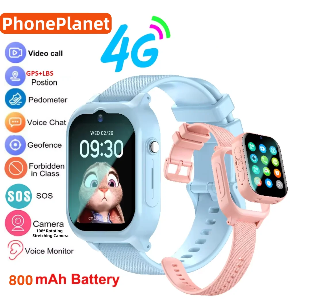 Smartwatch Watches For Boys - Reloj Inteligente 4G para Niños con