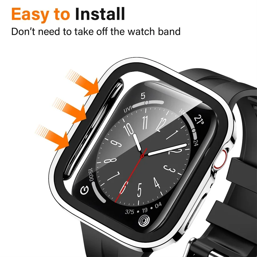Vidrio + funda para Apple Watc - Smartwatch Apple Watches For Women reseña y precio