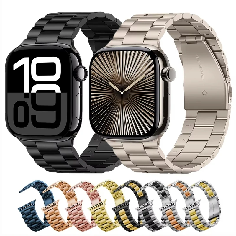 Correa clásica de acero inoxid - Smartwatch Apple Watches For Women reseña y precio