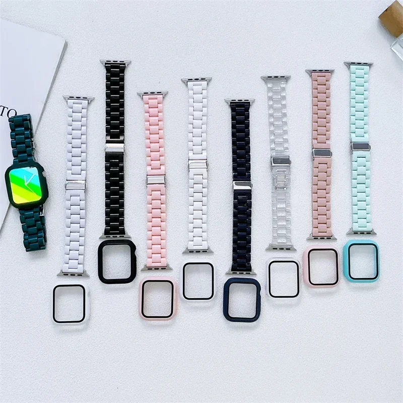 Correa de reloj + funda + vidr - Smartwatch Apple Watches For Women reseña y precio