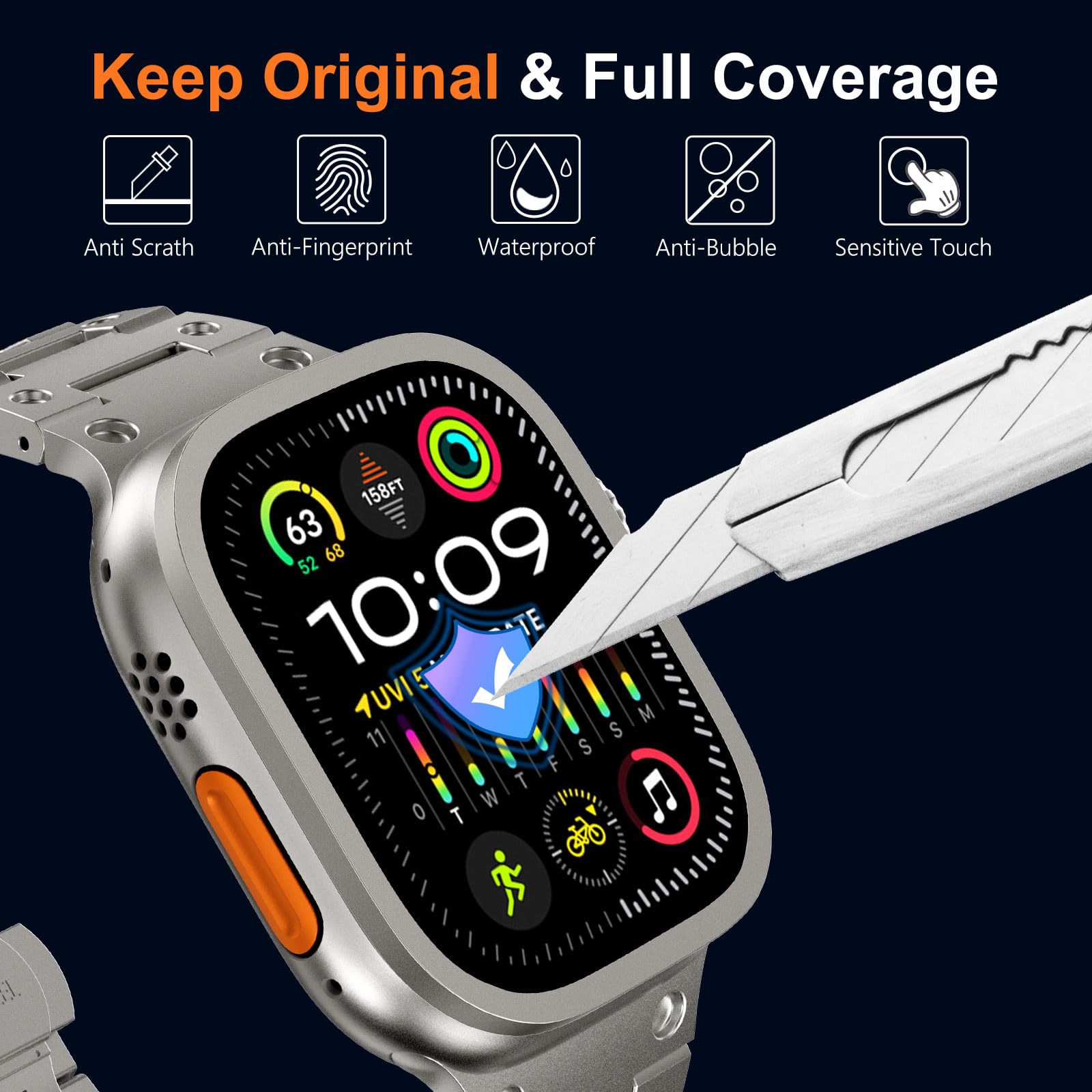Vidrio templado para Apple Wat - Smartwatch Apple Watches For Women reseña y precio