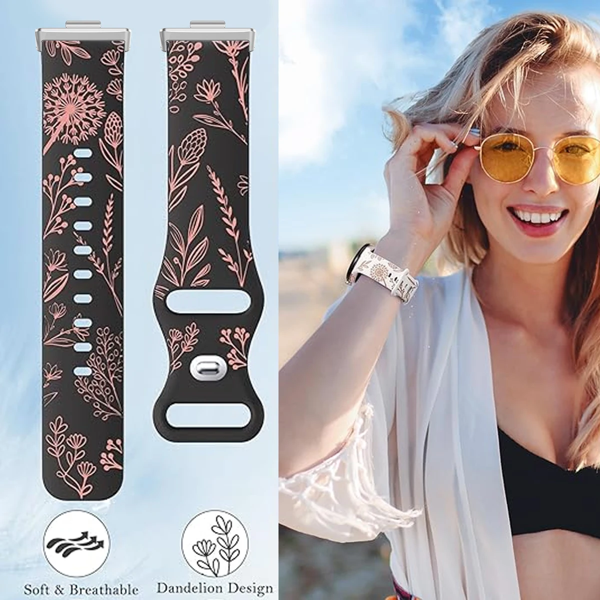 Correa con diseño estampado pa - Huawei Smartwatch Watch Fit reseña y precio