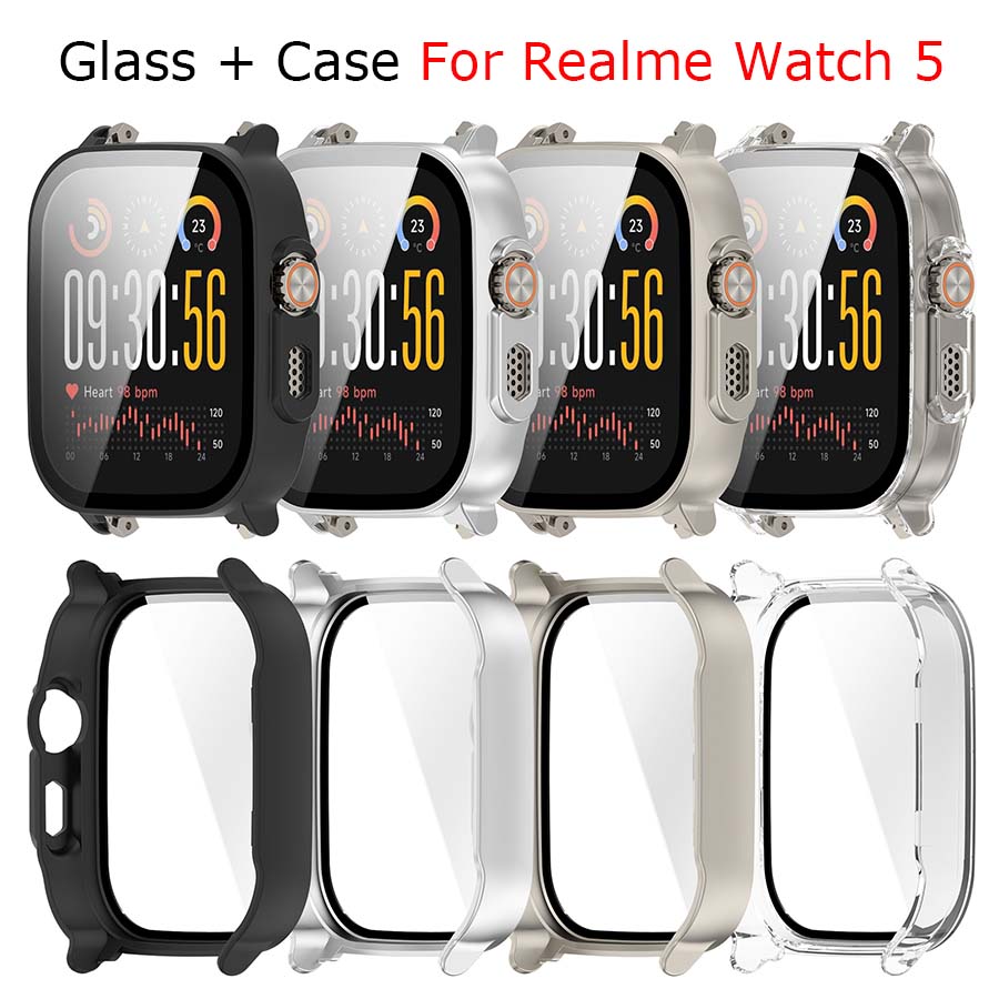 PC duro + funda de vidrio temp - Watch S Realme reseña y precio