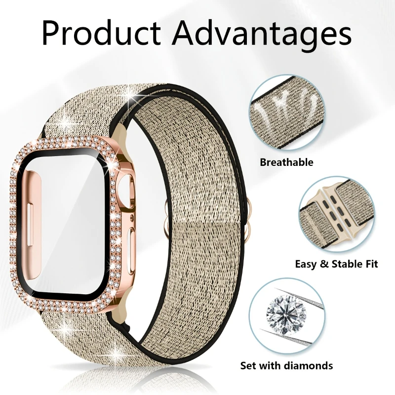 Correa + funda para Apple Watc - Smartwatch Apple Watches For Women reseña y precio