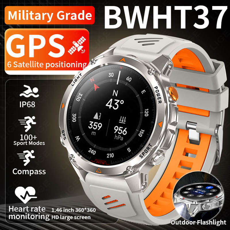 LIGE-reloj inteligente con seg - Smartwatch Sports Watches For Men reseña y precio