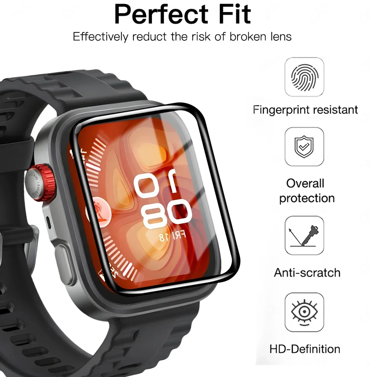 Película templada de 5 uds par - Huawei Smartwatch Watch Fit reseña y precio