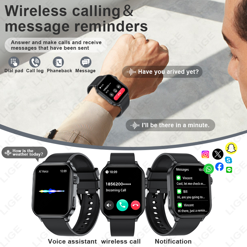 Reloj inteligente LIGE Origina - Smartwatch Watches Brands For Women reseña y precio